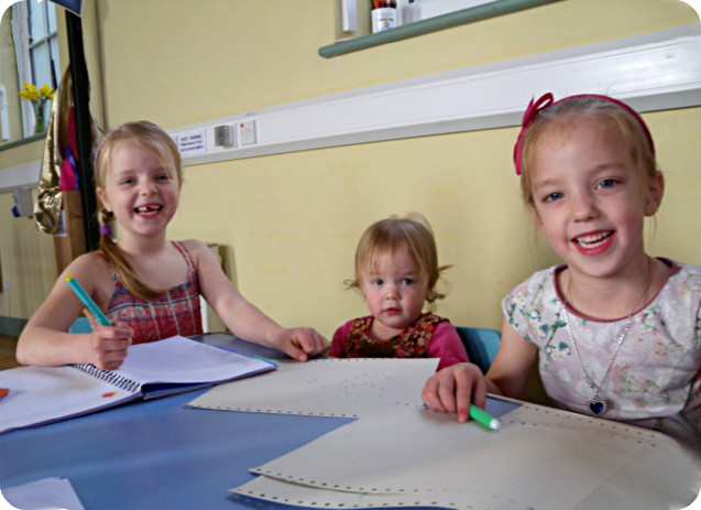 Children at a service